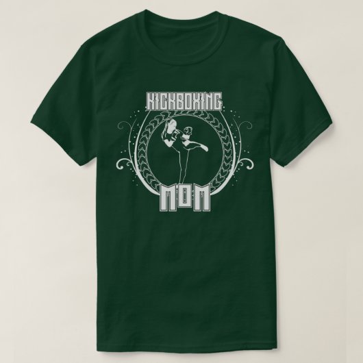 Kickboxing Mom Combat Fights Martial Fight Sport Tシャツ (デザイン正面)