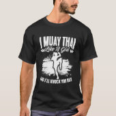 Kickboxing Thailand Mma Thai Boxing Muay Thai Tシャツ (正面)