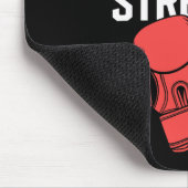 Kickboxing Trainer Intense Fitness Self-defense Ma マウスパッド (コーナー)