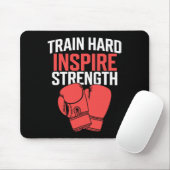 Kickboxing Trainer Intense Fitness Self-defense Ma マウスパッド (マウス)