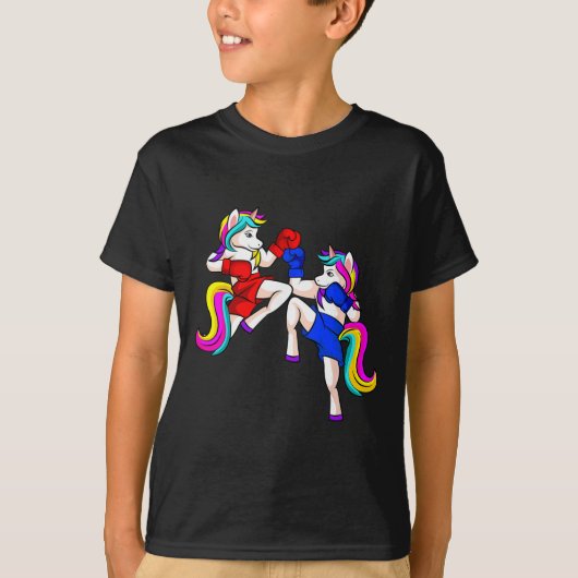 Kickboxing Unicorn Kickboxer Mma  Tシャツ (正面)