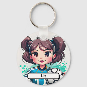 Kickin'かわいこちゃんキーチェインカスタムとNametag キーホルダー