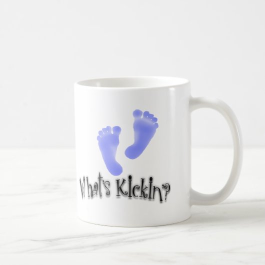 Kickin'?のベビーの発表のマグはである何 コーヒーマグカップ (右)