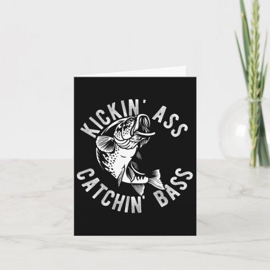Kickin' Catchin' Byss Fishing Fisherman Anglers Tr カード (正面)