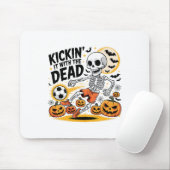 Kickin' It Halloween Skeleton Soccer Player  マウスパッド (マウス)