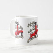 Kickin' it with Santa コーヒーマグカップ (正面左)