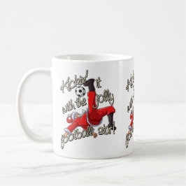 Kickin' it with Santa コーヒーマグカップ