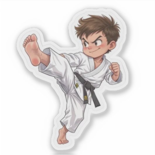 Kicking Karate Student シール (正面)