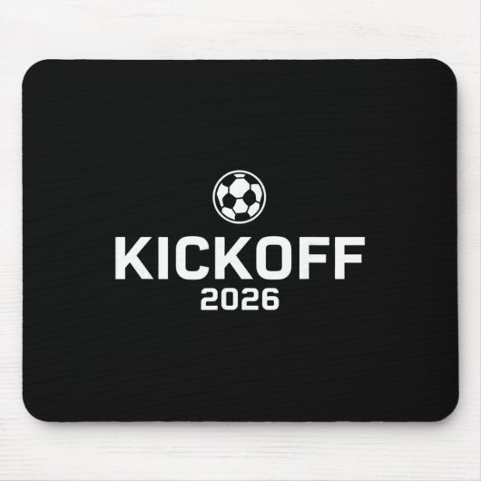 Kickoff 2026 Funny Soccer Fever Fan  マウスパッド (正面)