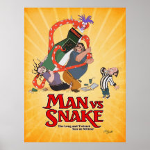 KickstarterのMAN VS SNAKE Don Bluthポスター