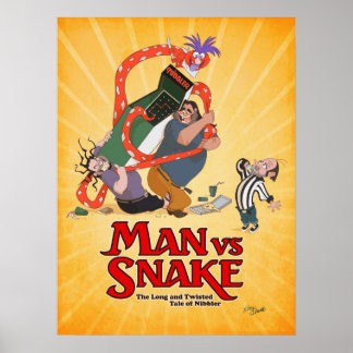 KickstarterのMAN VS SNAKE Don Bluthポスター ポスター