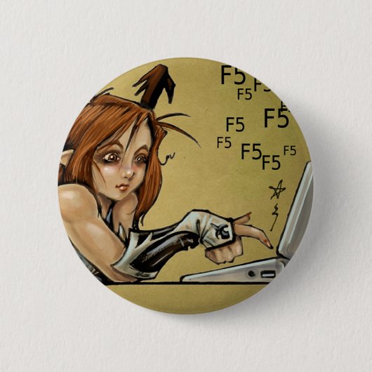 Kickstarter F 5 Sophie 缶バッジ (正面)