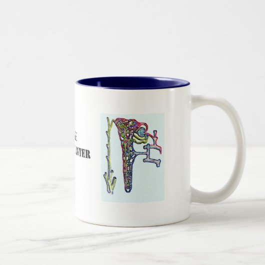 kid08、kid08bのSFGHの腎臓の中心 ツートーンマグカップ (右)