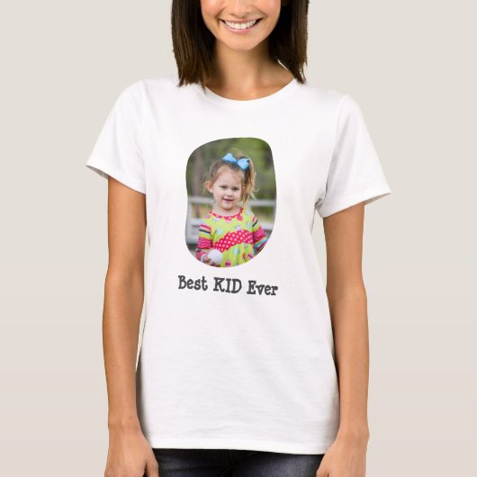 KID 最高の家族の写真をアップロード Tシャツ (正面)