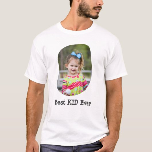 KID 最高の家族の写真をアップロード Tシャツ (正面)
