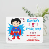 Kid – 男のすごい子の誕生日パーティーの招待状 招待状 (スタンド正面)