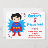 Kid – 男のすごい子の誕生日パーティーの招待状 招待状 (正面)