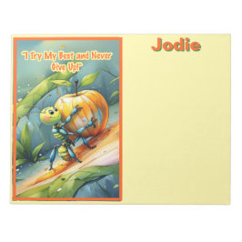 Kid Affirmation: "I Try My Best and Never Give Up" ノートパッド