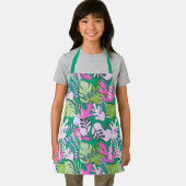 Kid Apron : Abstract Leaves (green) エプロン (インサイチュ)