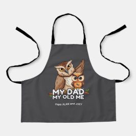 Kid Apron : My Dad My Old Me (グレー) エプロン