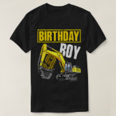Kid Birthday Boy 9th Vehicle 9 Years Old Construct Tシャツ (デザイン正面)