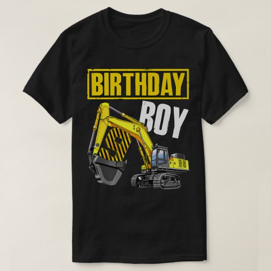 Kid Birthday Boy 9th Vehicle 9 Years Old Construct Tシャツ (デザイン正面)