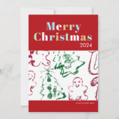 Kid Christmas Art Merry Christmas カスタムPhoto シーズンカード (正面)