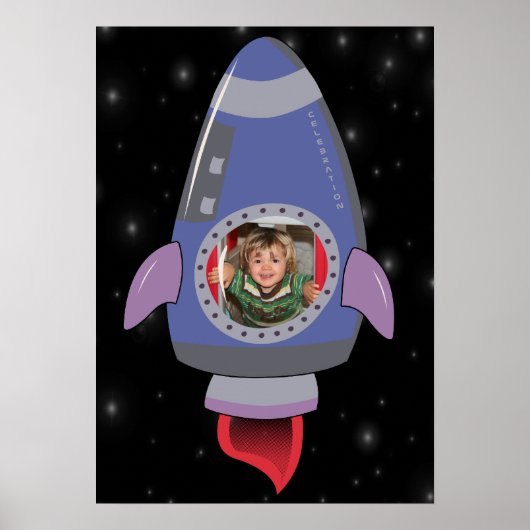 Kid in Rocket Ship Space Travel Room ポスター (正面)