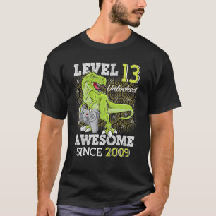 Kid Level 13 Unlocked 素晴らし 2009 13 Y/O Gamer Bi Tシャツ