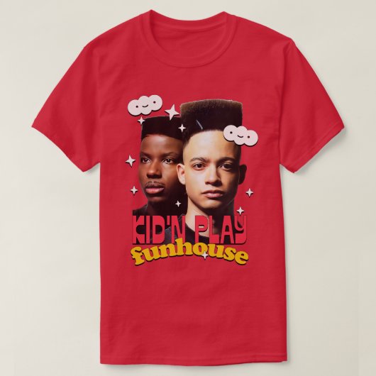 Kid n 90s遊レトロ美学 tシャツ (デザイン正面)