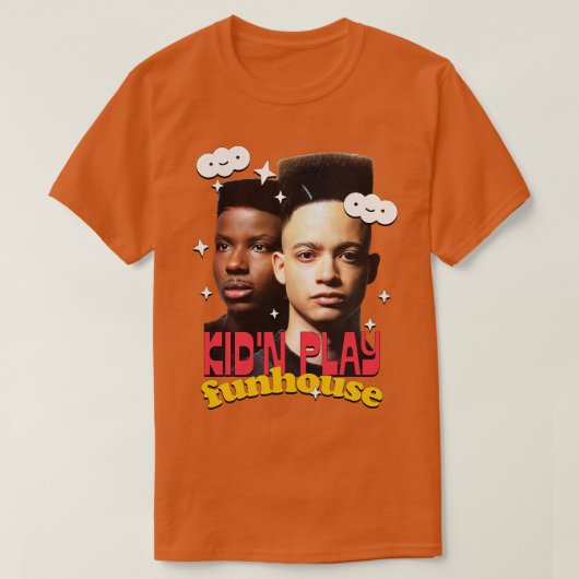Kid n 90s遊レトロ美学 tシャツ (デザイン正面)