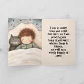KID N CAT GET WELL CARD サンキューカード (内部)