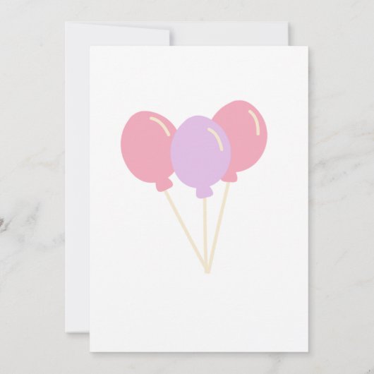 Kid Photoの第2の誕生日招待状 招待状 (裏面)