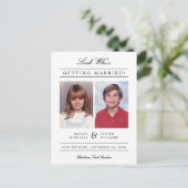 Kid Photo日付の保存 | ヘビーホワイト ポストカード (スタンド正面)