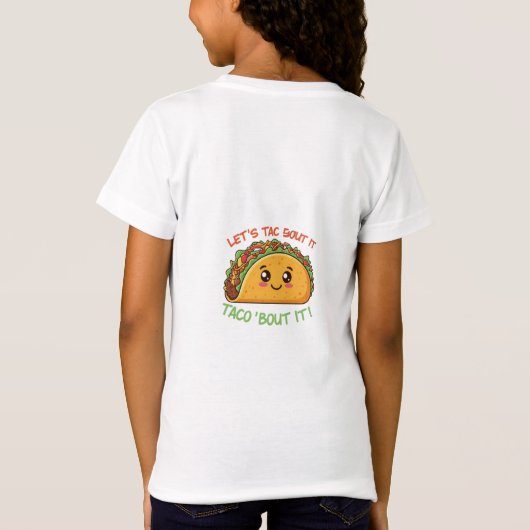 Kid T Shirt designed "Let's Talk About It" Tシャツ (裏面)
