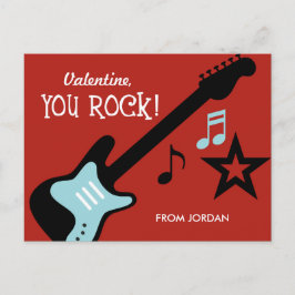 Kid Valentine's Day Card - You Rock シーズンポストカード