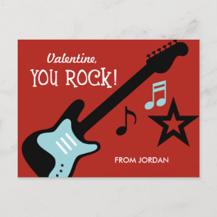 Kid Valentine's Day Card - You Rock シーズンポストカード