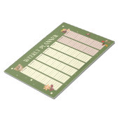 Kid Woodland Weeklyプランナーとベアメモ帳 ノートパッド (アングル)