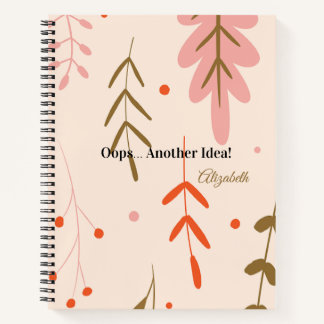 Kida Funny Spiral Notebook – Handwriting Practice ノートブック