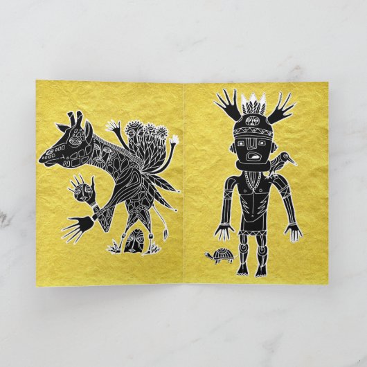 kidchinaの挨拶 カード (内部)