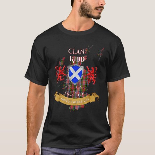 Kidd Scottish Family Clan Middle Ages Mischief Tシャツ (正面)