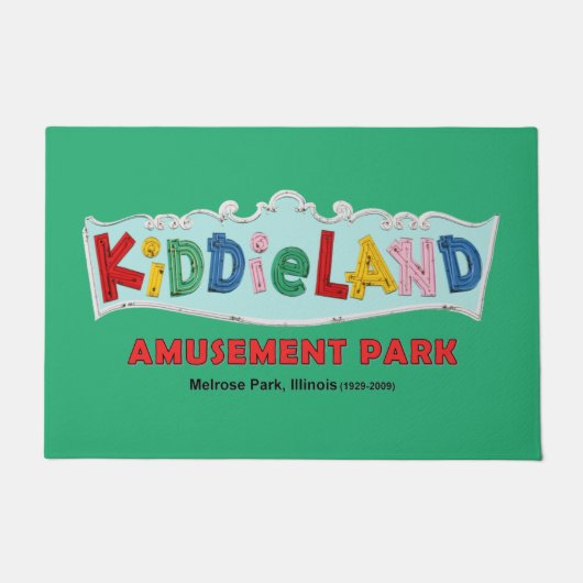 Kiddieland Melrose Park, IL,文字標識 ドアマット (正面)