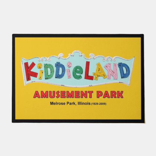 Kiddieland Melrose Park, IL,文字標識 ドアマット (正面)