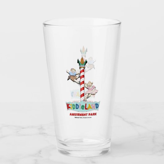 Kiddieland Melrose Park, IL, Pole Sign タンブラーグラス (正面)