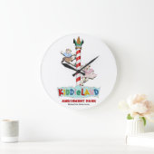 Kiddieland Melrose Park, IL, Pole Sign ラージ壁時計 (ホーム)