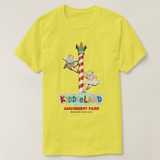 Kiddieland Melrose Park, IL, Pole Sign Tシャツ (デザイン正面)