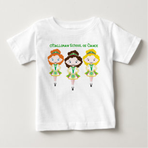 KIDLETSアイリッシュダンサー踊りスクールグループtrio ベビーTシャツ