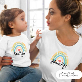 kidlife t-shirt to make a couple with mum ベビーTシャツ