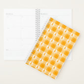 Kidney Cancer Awareness Plaid Planner, Orange プランナー手帳 (ディスプレー)