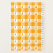 Kidney Cancer Awareness Plaid Planner, Orange プランナー手帳 (裏面)